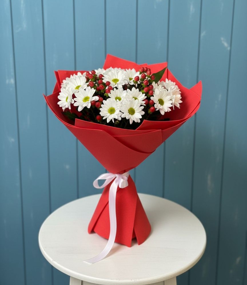 Букет цветов из: Хризантемы в Дубки Одинцовского района