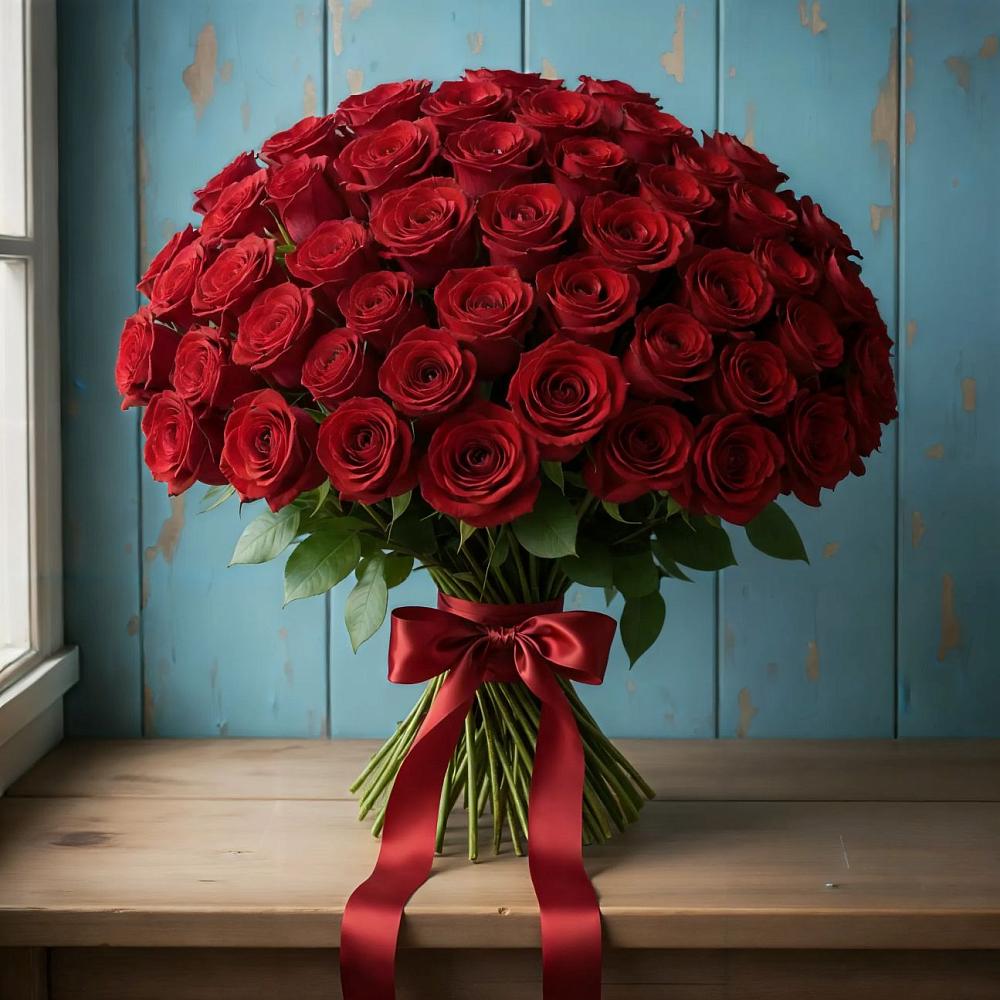 Букет Красные розы Блэк Меджик в Дубки Одинцовского района