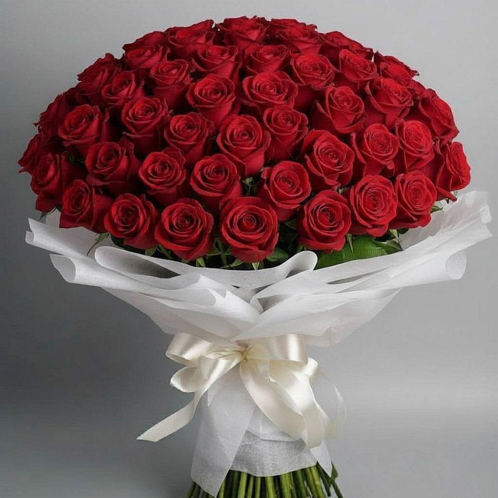 Букет 101 Красная роза Блэк Мэджик в Дубки Одинцовского района