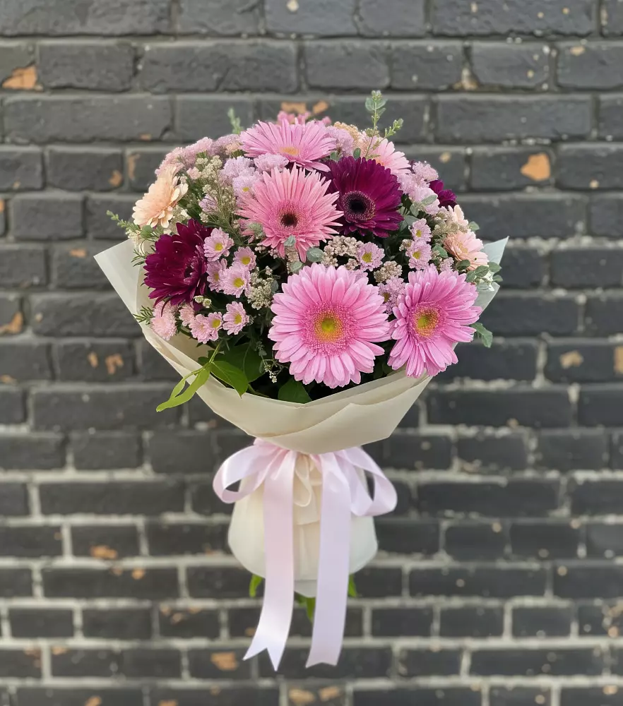 Букет цветов из: Герберы и Хризантемы в Дубки Одинцовского района