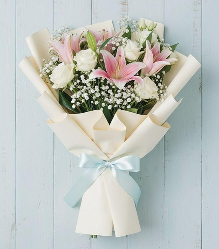 Букет цветов из: Лилии в Дубки Одинцовского района