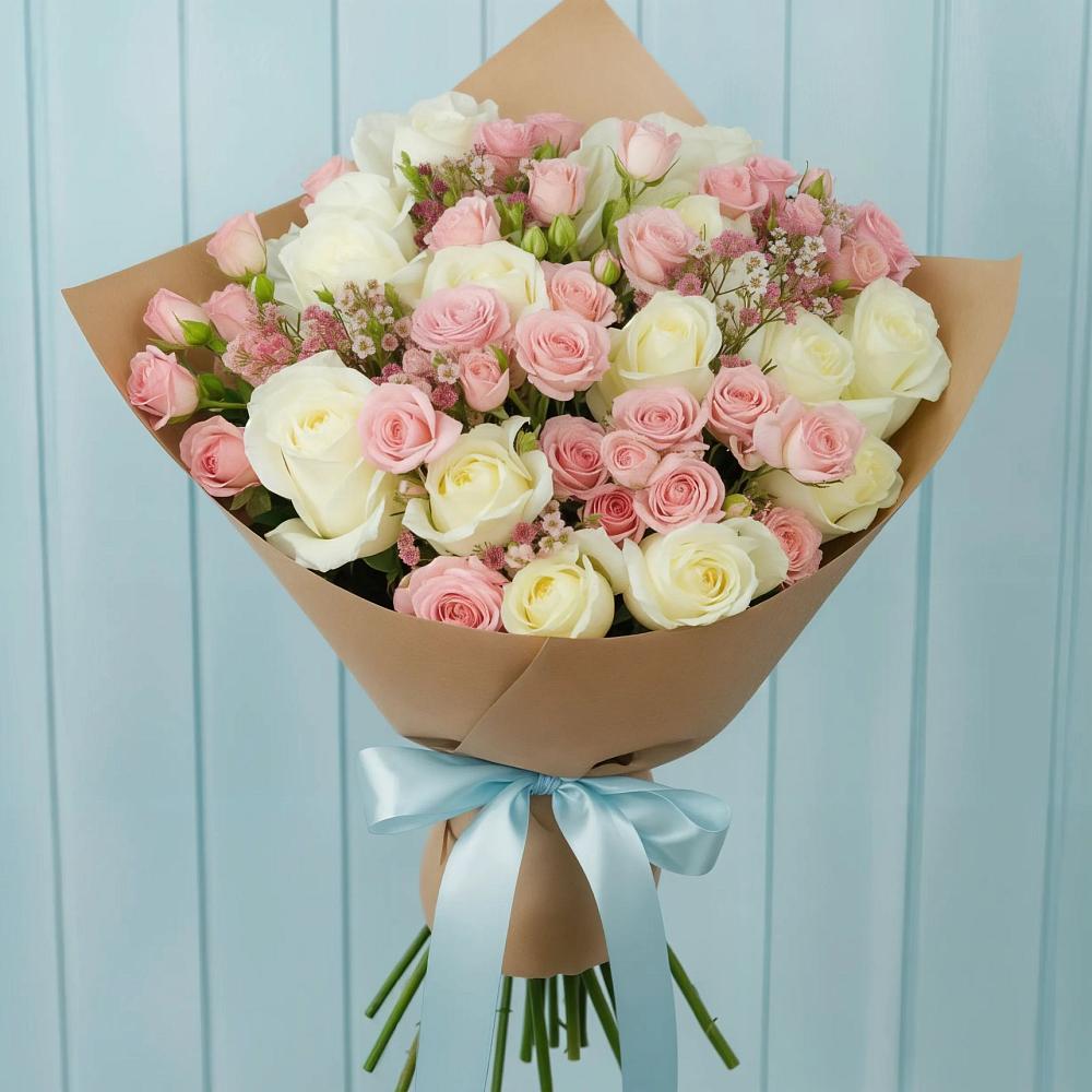 Букет цветов из: Розы в Дубки Одинцовского района