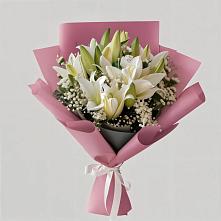Букет цветов из:  Лилии в Дубки Одинцовского района