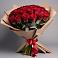 Букет 25 Красных роз Лотус в Дубки Одинцовского района