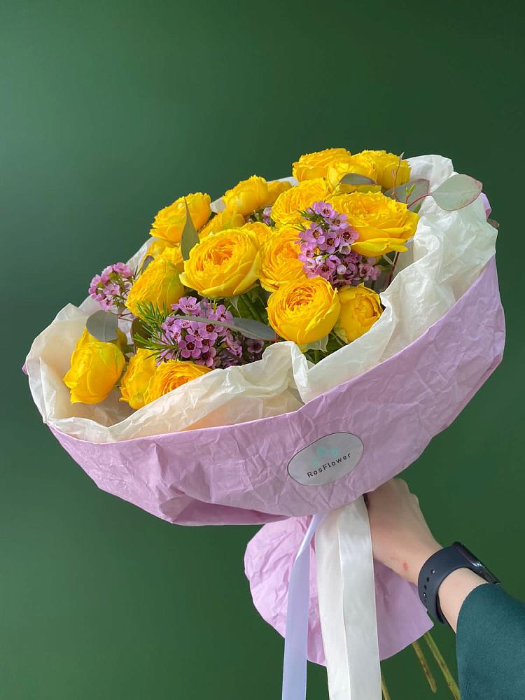 Букет Кустовые желтые розы в Дубки Одинцовского района