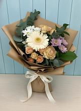 Букет цветов из:  Герберы и Хризантемы в Дубки Одинцовского района