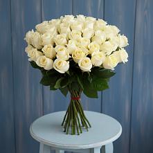 Букет 51 Белая роза Эдлесс Лав #REPLACE_PRED# Дубки Одинцовского района