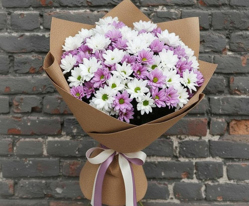 Букет цветов из: Хризантемы в Дубки Одинцовского района