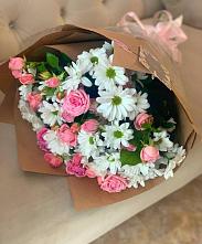 Букет цветов из:  Розы и Хризантемы #REPLACE_PRED# Дубки Одинцовского района