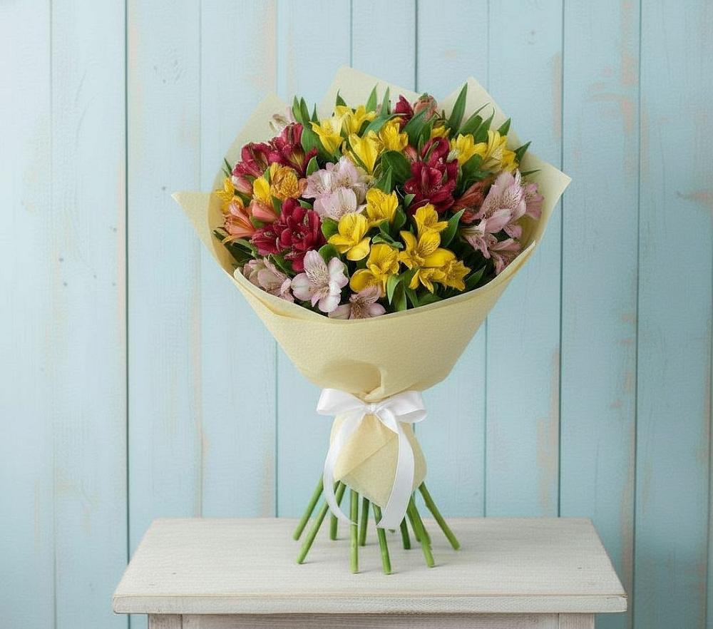 Букет цветов из: Альстромерии в Дубки Одинцовского района