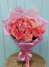 Букет 15 Розовых роз Равель #REPLACE_PRED# Дубки Одинцовского района