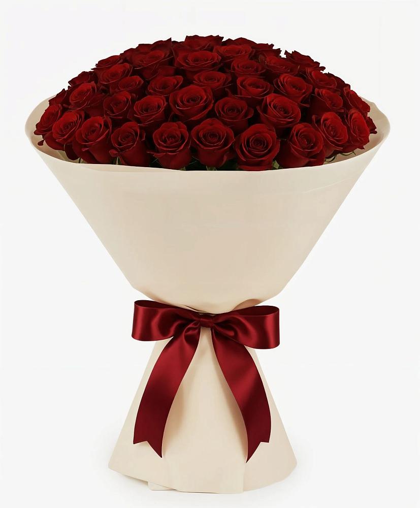 Букет 101 Бордовая роза Блэк Бакарра в Дубки Одинцовского района