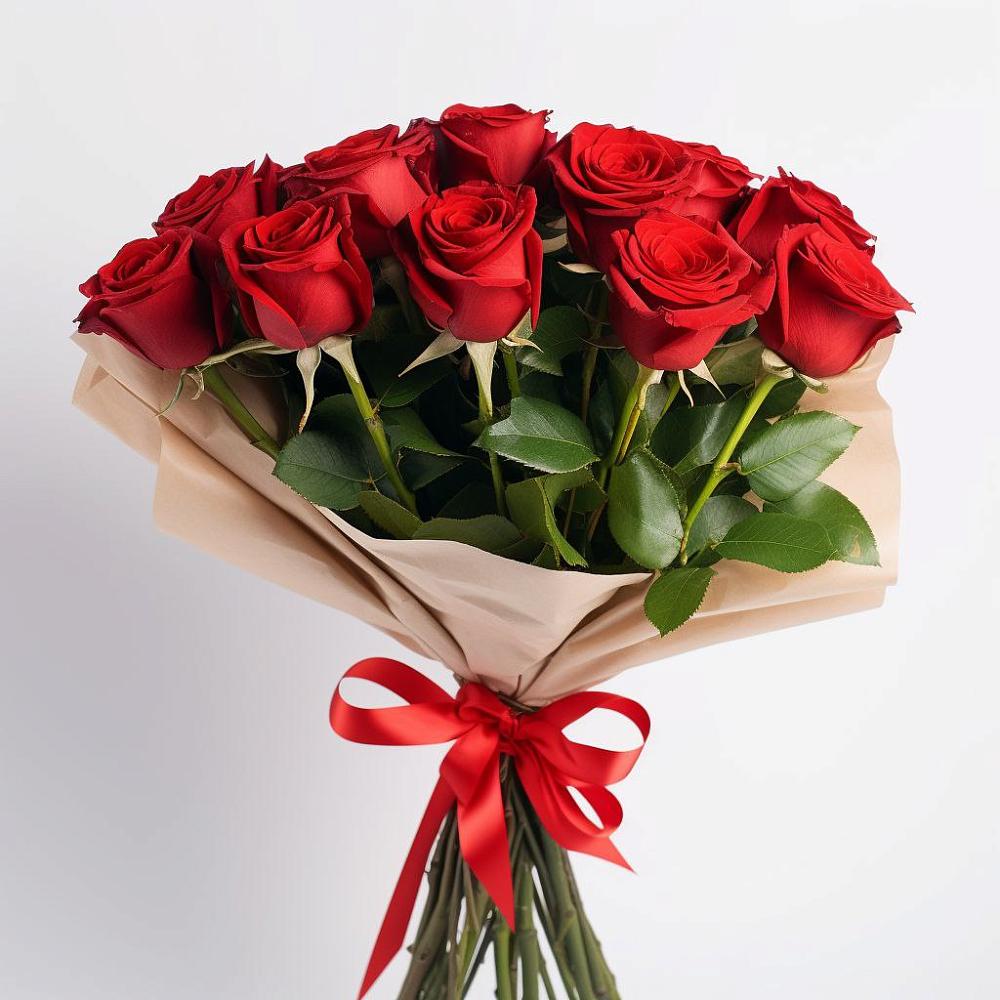 Букет 11 Красных роз Эдлесс Лав в Дубки Одинцовского района