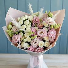 Букет цветов из:  Альстромерии и Розы в Дубки Одинцовского района
